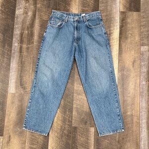 Lucky Brand Barrel Leg Jeans in medium-blue wash